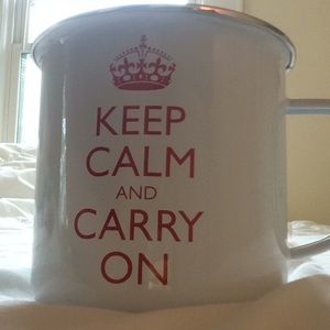 ‘Keep Calm and Carry On’ tin mug